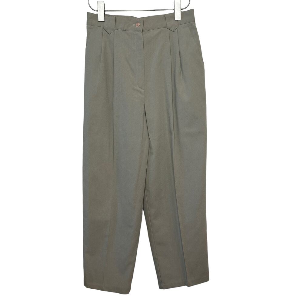 Vintage Requirements Trouser Pants Made in the USA 12 Tan Pleated High Rise